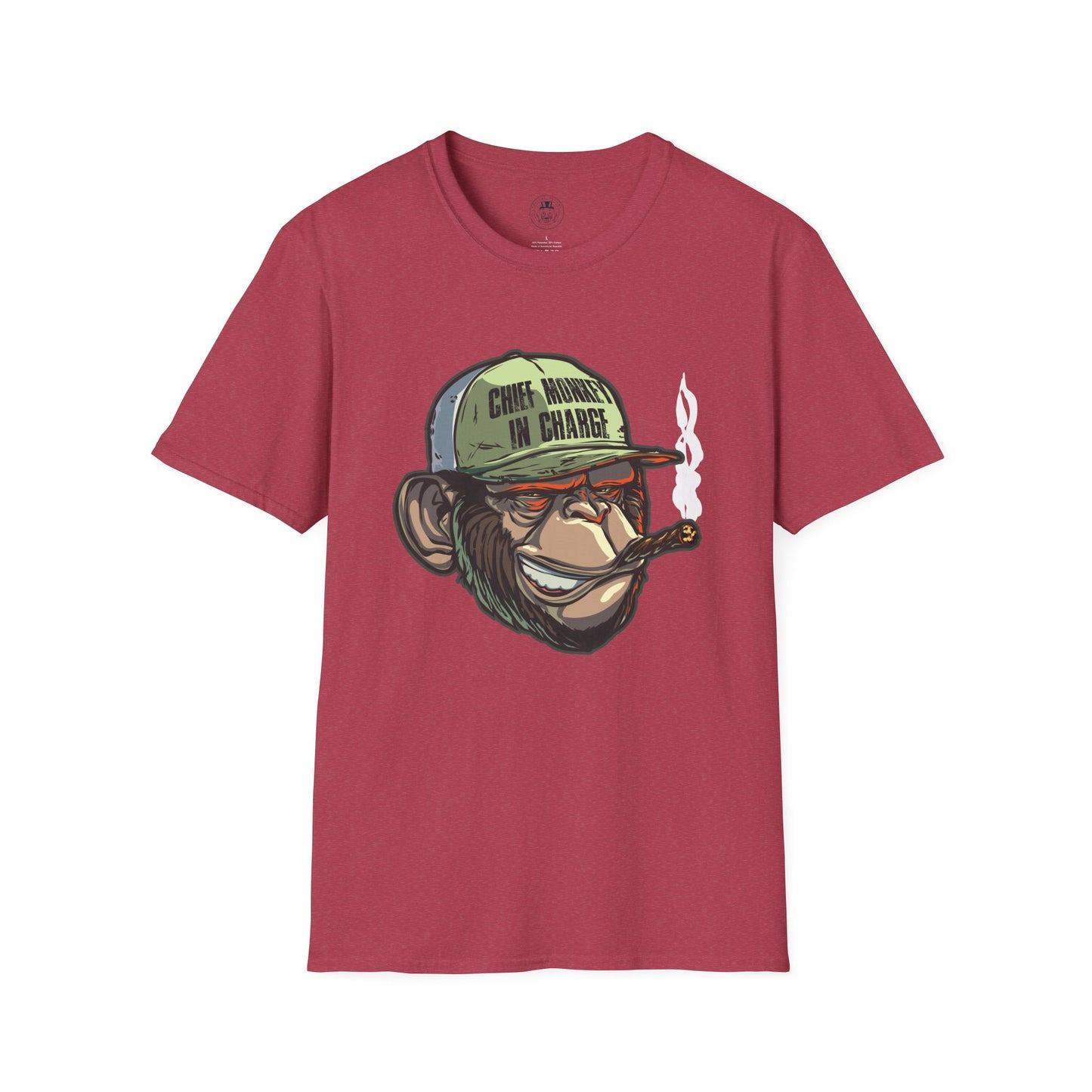 Chief Monkey in Charge Soft T-Shirt by ShuLuxe Designs