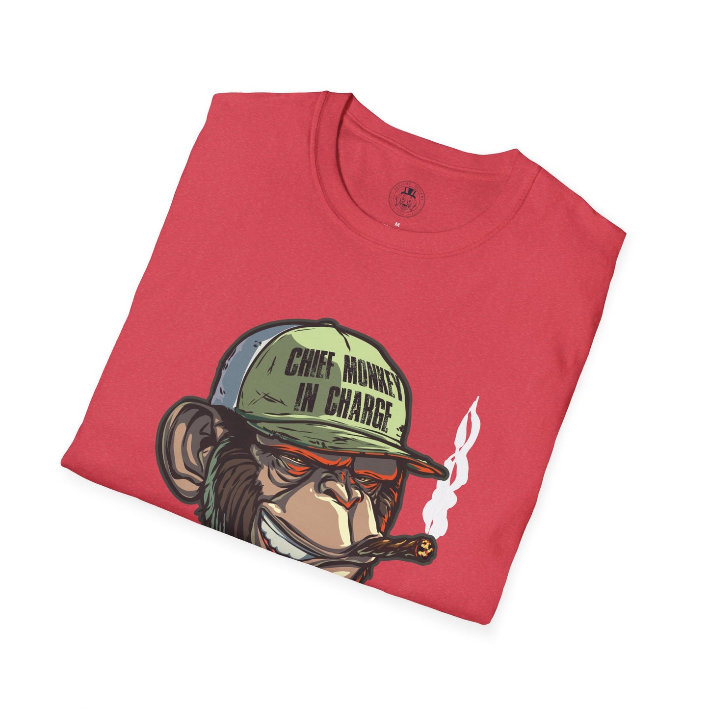 Chief Monkey in Charge Soft T-Shirt by ShuLuxe Designs