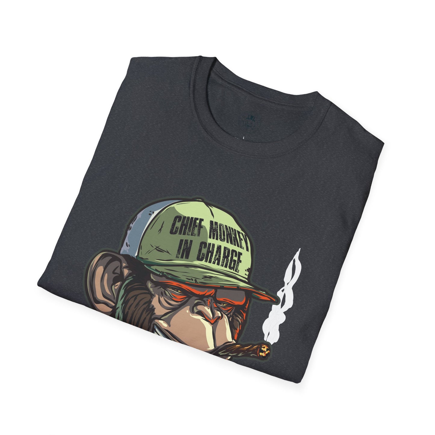 Chief Monkey in Charge Soft T-Shirt by ShuLuxe Designs