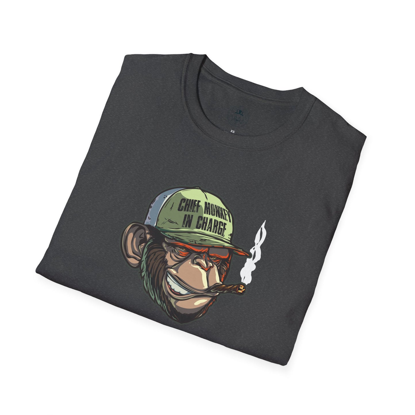 Chief Monkey in Charge Soft T-Shirt by ShuLuxe Designs