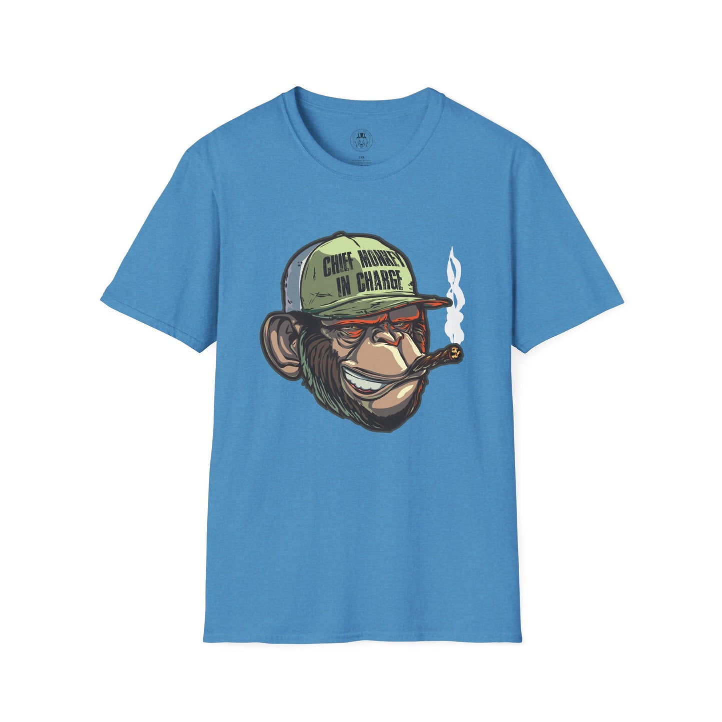 Chief Monkey in Charge Soft T-Shirt by ShuLuxe Designs