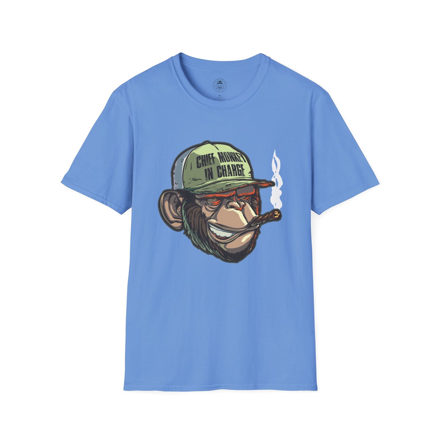 Chief Monkey in Charge Soft T-Shirt by ShuLuxe Designs