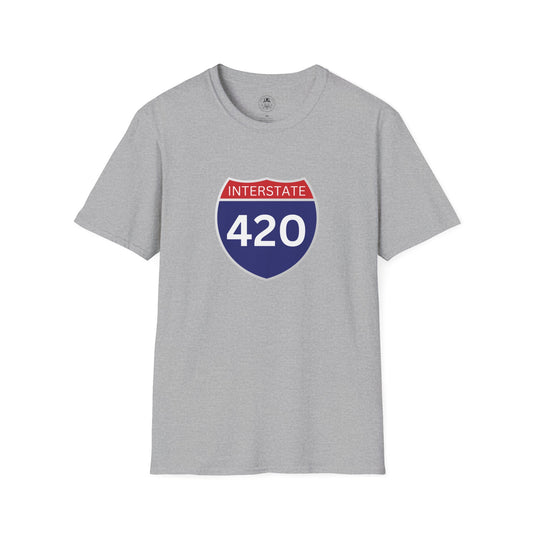 Interstate 420  Soft T-Shirt by ShuLuxe Designs